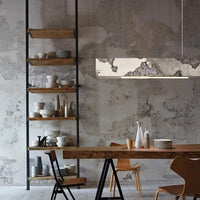 Lustre moderne rectangulaire - Couleur Hazel | Marco Lucetti