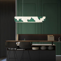 Lustre moderne rectangulaire - Couleur Hazel | Marco Lucetti