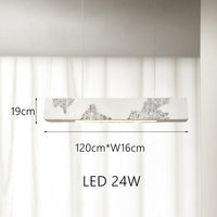 Lustre moderne rectangulaire - Couleur Hazel | Marco Lucetti G / Chaude