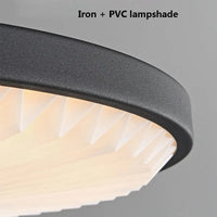 Lustre moderne rond haut de gamme à suspension plissée LED | Marco Lucetti