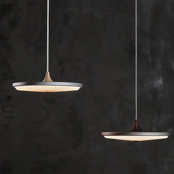 Lustre moderne rond haut de gamme à suspension plissée LED | Marco Lucetti