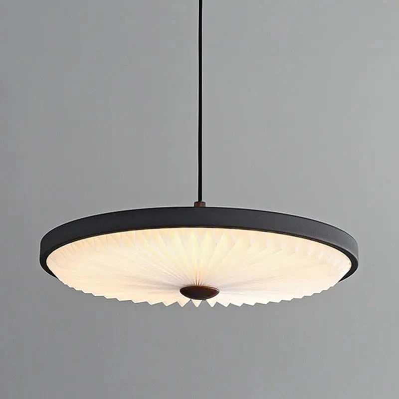 Lustre moderne rond haut de gamme à suspension plissée LED | Marco Lucetti