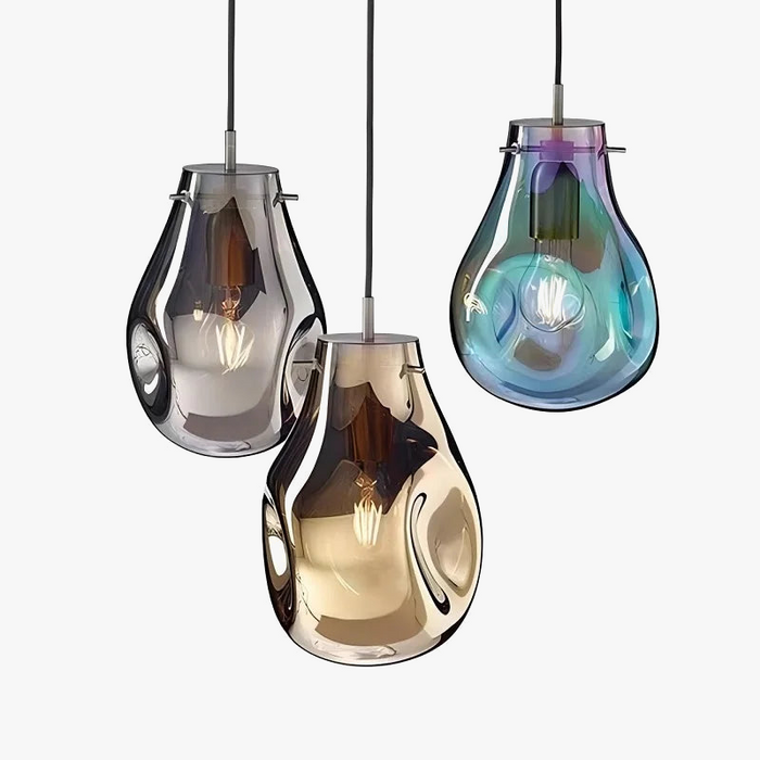 Suspension design moderne en verre LED nordique Macaron