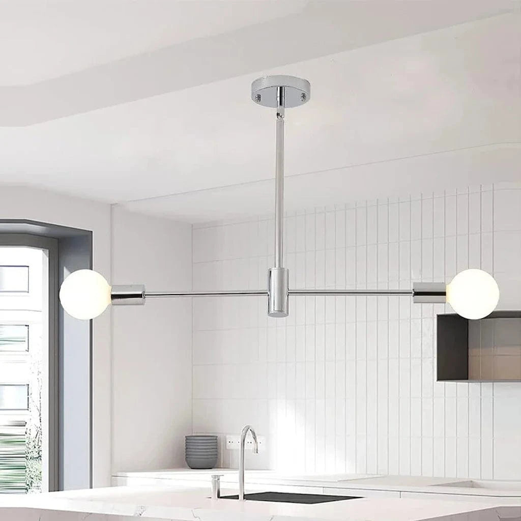 Lustre moderne Spoutnik Satellite à 2/4/8 têtes suspendu - Collection Étoiles Filantes | Marco Lucetti 2 têtes A