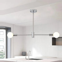 Lustre moderne Spoutnik Satellite à 2/4/8 têtes suspendu - Collection Étoiles Filantes | Marco Lucetti 2 têtes A