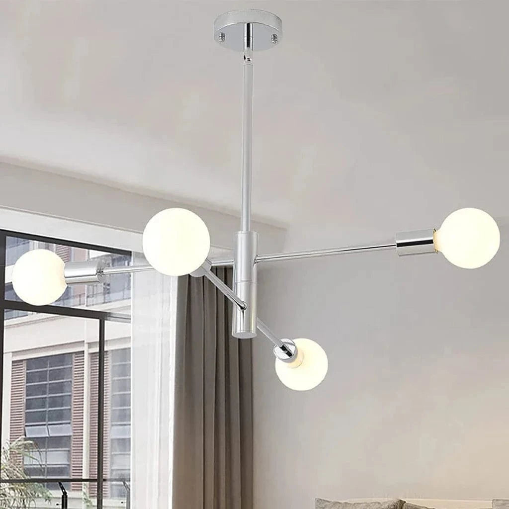 Lustre moderne Spoutnik Satellite à 2/4/8 têtes suspendu - Collection Étoiles Filantes | Marco Lucetti 4 têtes A