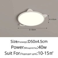 Lustre Moderne Ultra-fin NordLumière de Restaurant | Marco Lucetti 3 couleurs sans télécommande / A CHAT Blanc 50cm