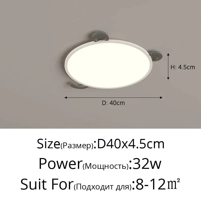 Lustre Moderne Ultra-fin NordLumière de Restaurant | Marco Lucetti 3 couleurs sans télécommande / B Noir 40cm