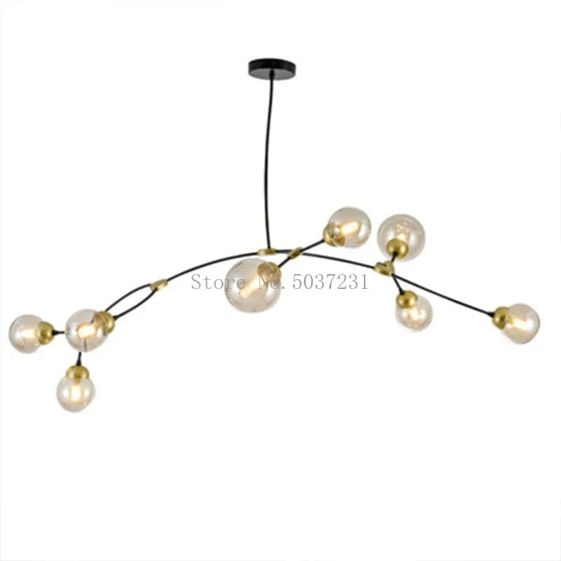 Lustre Moléculaire Nordique - Suspension Lumière Magique Haricot LED | Marco Lucetti