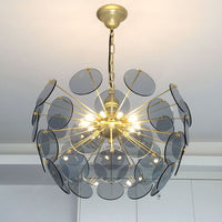 Lustre Nahia en verre motif dent de lion | Marco Lucetti