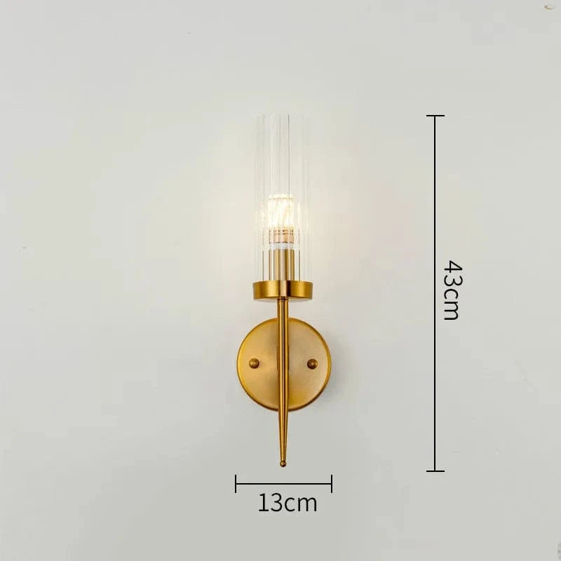 Lustre Noble en Métal Or et Verre LED | Marco Lucetti Applique 1 lumière / Lumière blanche 6500K