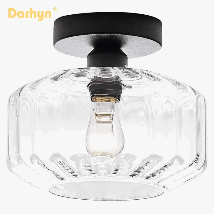 Lustre Nodic Simple en verre transparent pour chambre, salon, salle à manger et couloir | Marco Lucetti