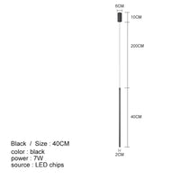 Lustre noir à LED pour chambre à coucher et salon | Marco Lucetti Taille 40CM / Blanc froid