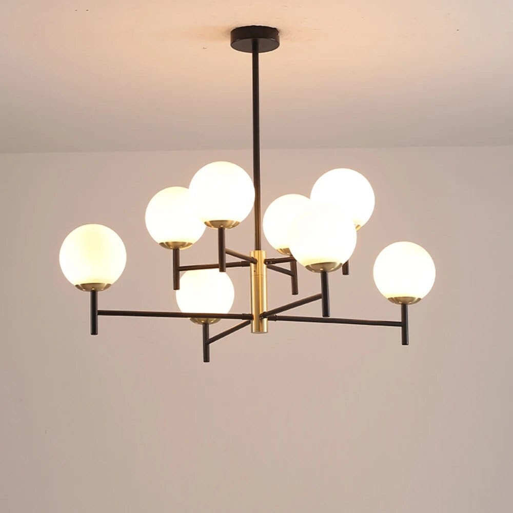 Lustre Noir Moderne avec Éclairage LED | Marco Lucetti