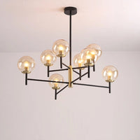 Lustre Noir Moderne avec Éclairage LED | Marco Lucetti