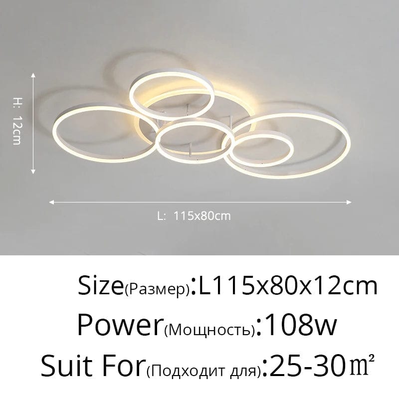 Lustre Noir Moderne avec Éclairage Variable | Marco Lucetti