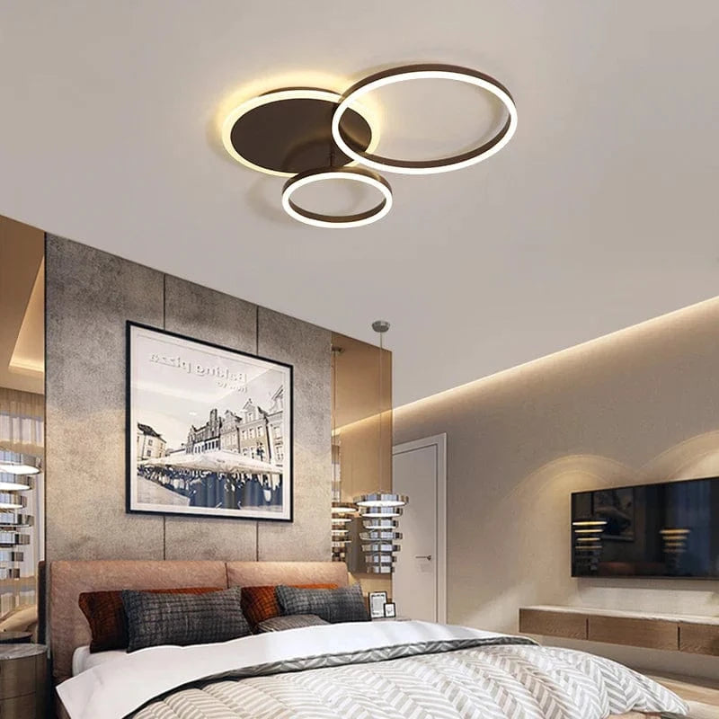 Lustre Noir Moderne avec Éclairage Variable | Marco Lucetti