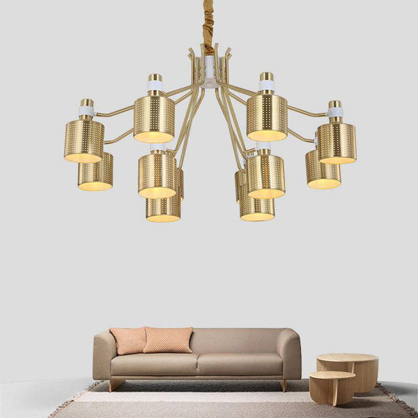 Lustre Nordic Doré Moderne | Marco Lucetti