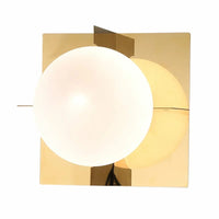Lustre Nordica Gold Plated en Métal avec LED G9, Luminaire en Verre Globe pour Éclairage Intérieur | Marco Lucetti