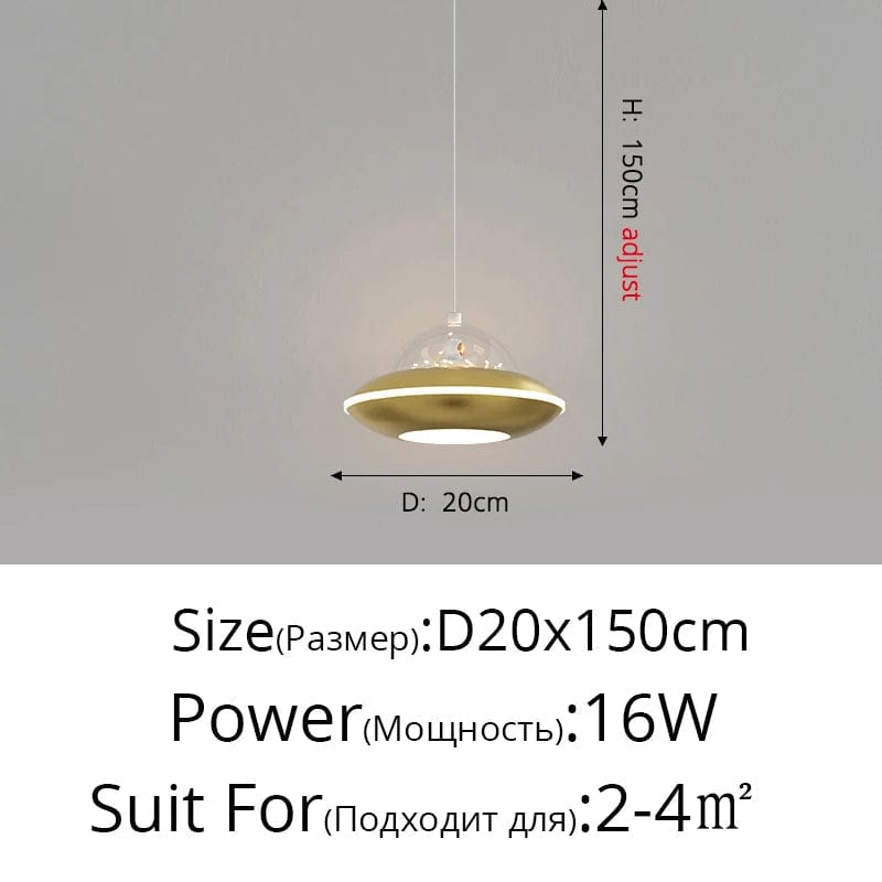 Lustre Nordikids moderne - Dessin animé OVNIS pour garçons | Marco Lucetti