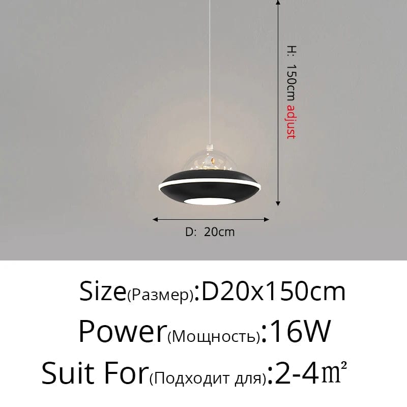 Lustre Nordikids moderne - Dessin animé OVNIS pour garçons | Marco Lucetti