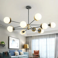 Lustre Nordique à Branches et Boules Épurées | Marco Lucetti