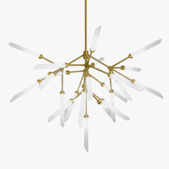 Lustre Nordique Arbre Fourchette Verre Led Luminaria | Marco Lucetti