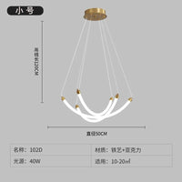 Lustre nordique Art Design LED Décor À La Maison - Collection Exclusive Brilliance | Marco Lucetti Petit / Blanc chaud