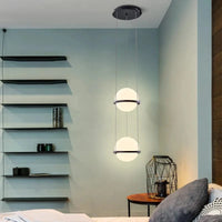 Lustre Nordique avec Plante Artificielle Suspendue en Pot | Marco Lucetti