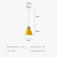 Lustre Nordique en Bois à 3 Têtes
