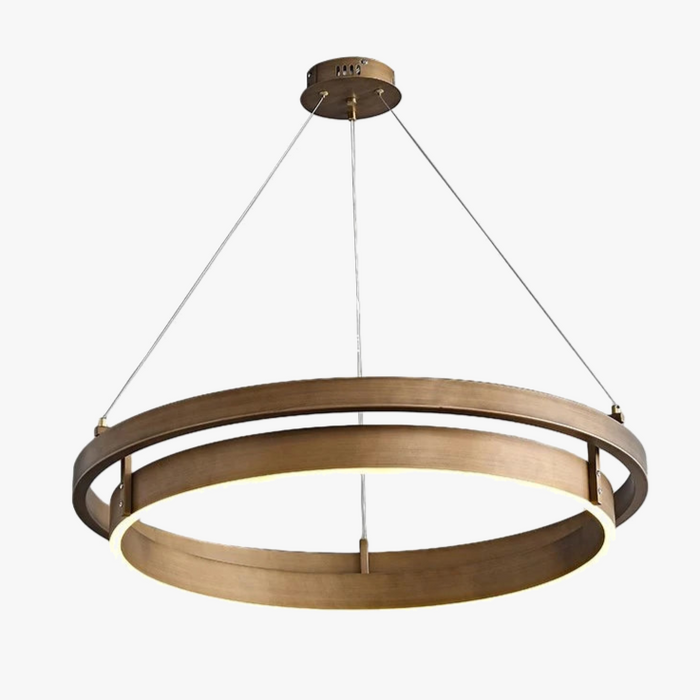 Suspension LED bronze brossé style nordique
