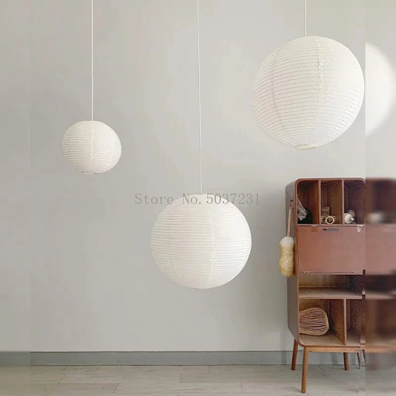Lustre Nordique Danois en Papier de Coton Lampe Suspendue Japonaise | Marco Lucetti