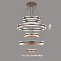 Lustre Nordique Déco Maison : Idéal pour votre Salon ! | Marco Lucetti Couleur café 5 têtes / Blanc froid