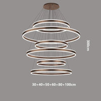 Lustre Nordique Déco Maison : Idéal pour votre Salon ! | Marco Lucetti Couleur café 6 têtes / Blanc froid