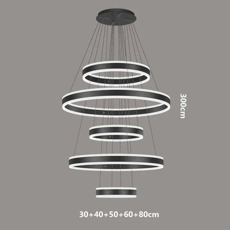 Lustre Nordique Déco Maison : Idéal pour votre Salon ! | Marco Lucetti Noir 5 tête / Blanc froid