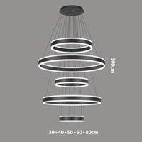 Lustre Nordique Déco Maison : Idéal pour votre Salon ! | Marco Lucetti Noir 5 tête / Blanc froid