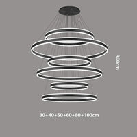 Lustre Nordique Déco Maison : Idéal pour votre Salon ! | Marco Lucetti Noir 6 têtes / Blanc froid