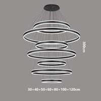 Lustre Nordique Déco Maison : Idéal pour votre Salon ! | Marco Lucetti Noir 7 tête / Blanc froid