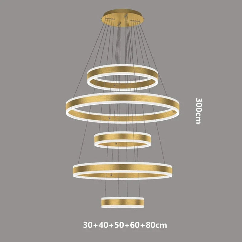 Lustre Nordique Déco Maison : Idéal pour votre Salon ! | Marco Lucetti Or 5 tête / Blanc froid