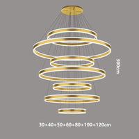 Lustre Nordique Déco Maison : Idéal pour votre Salon ! | Marco Lucetti Or 7 tête / Blanc froid