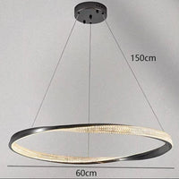 Lustre nordique décoratif : lampes suspendues pour un éclairage intérieur de caractère | Marco Lucetti 1 anneau / Blanc froid