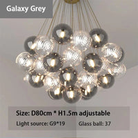 Lustre nordique - Décoration de la Maison  | Marco Lucetti 37 balles Galaxy Grey / Lumière froide