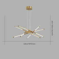 Lustre nordique design pour salle à manger | Marco Lucetti 10 pièces d&#39;or / Chaud