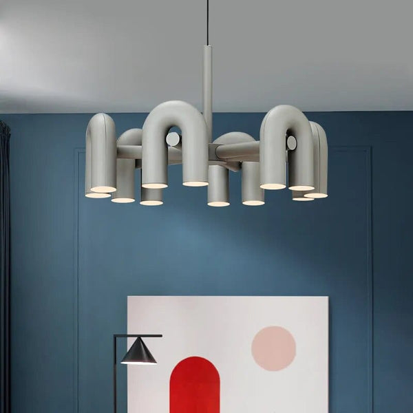 Lustre nordique élégant pour salon. | Marco Lucetti