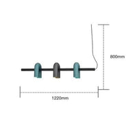 Lustre nordique élégant pour salon. | Marco Lucetti Mélange 3 têtes