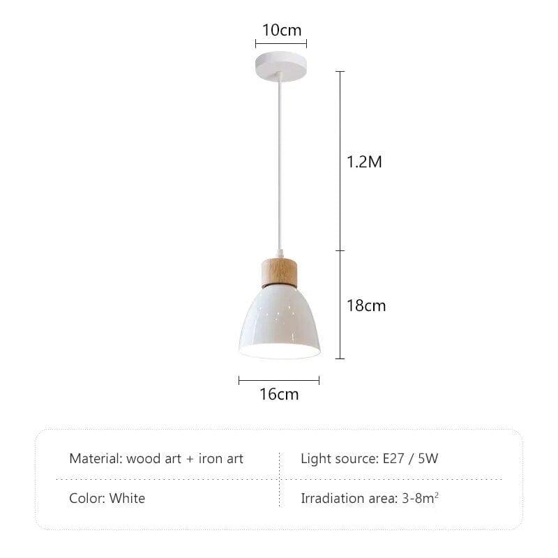Lustre Nordique en Bois à 3 Têtes | Marco Lucetti Blanc sans ampoule