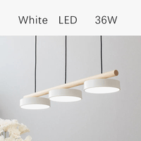 Lustre Nordique en Bois Massif avec LED Intégrée - Collection Scandinave | Marco Lucetti