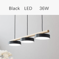 Lustre Nordique en Bois Massif avec LED Intégrée - Collection Scandinave | Marco Lucetti