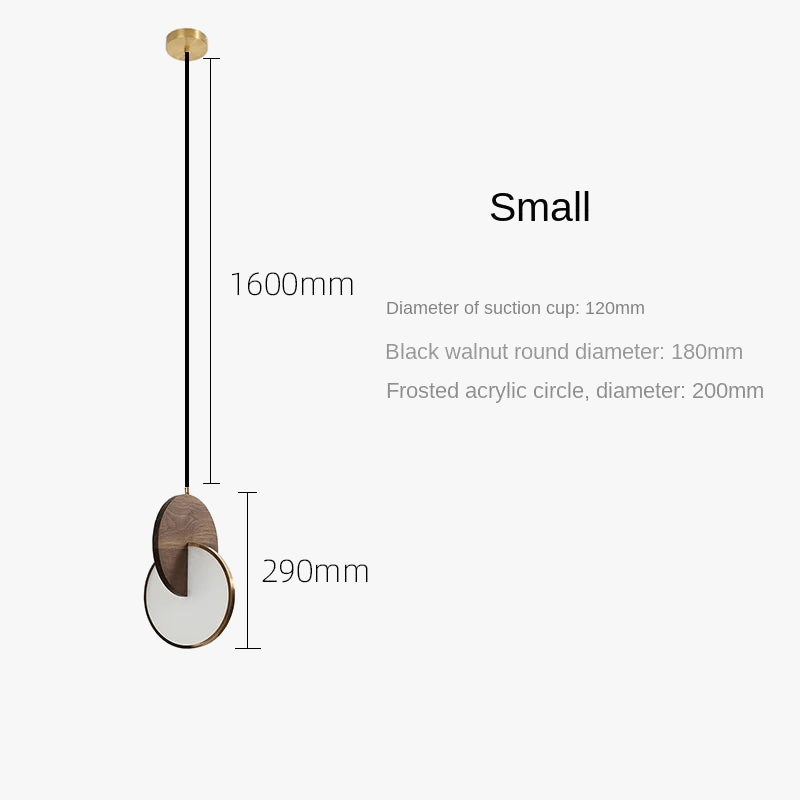 Lustre nordique en bois massif, design chinois moderne | Marco Lucetti