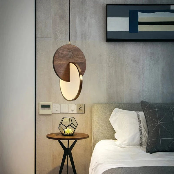 Lustre nordique en bois massif, design chinois moderne | Marco Lucetti